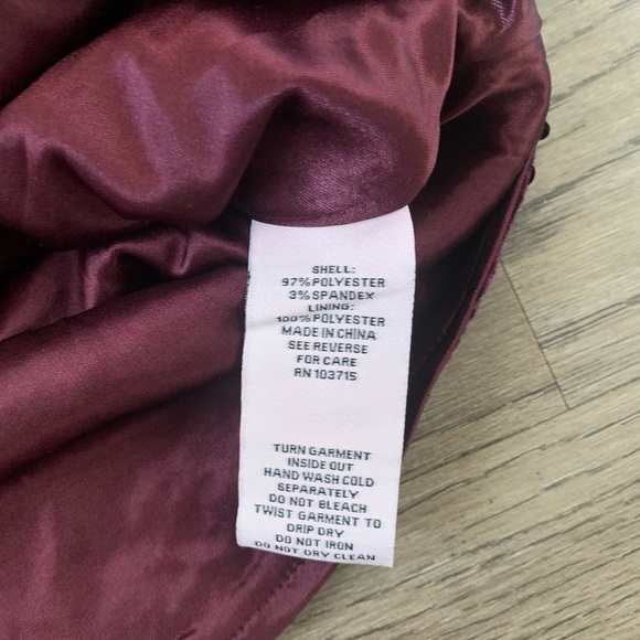 Nanette Nanette Lepore Short Sleeve Velvet Sequin Blouse - Size S - Plum - NWT - Picture 8 of 9